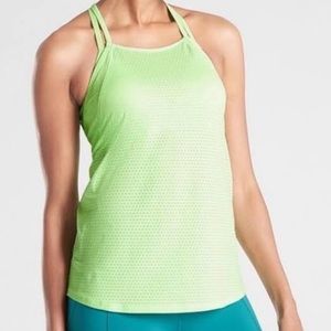 Athleta Chi Dot Mesh Tank L